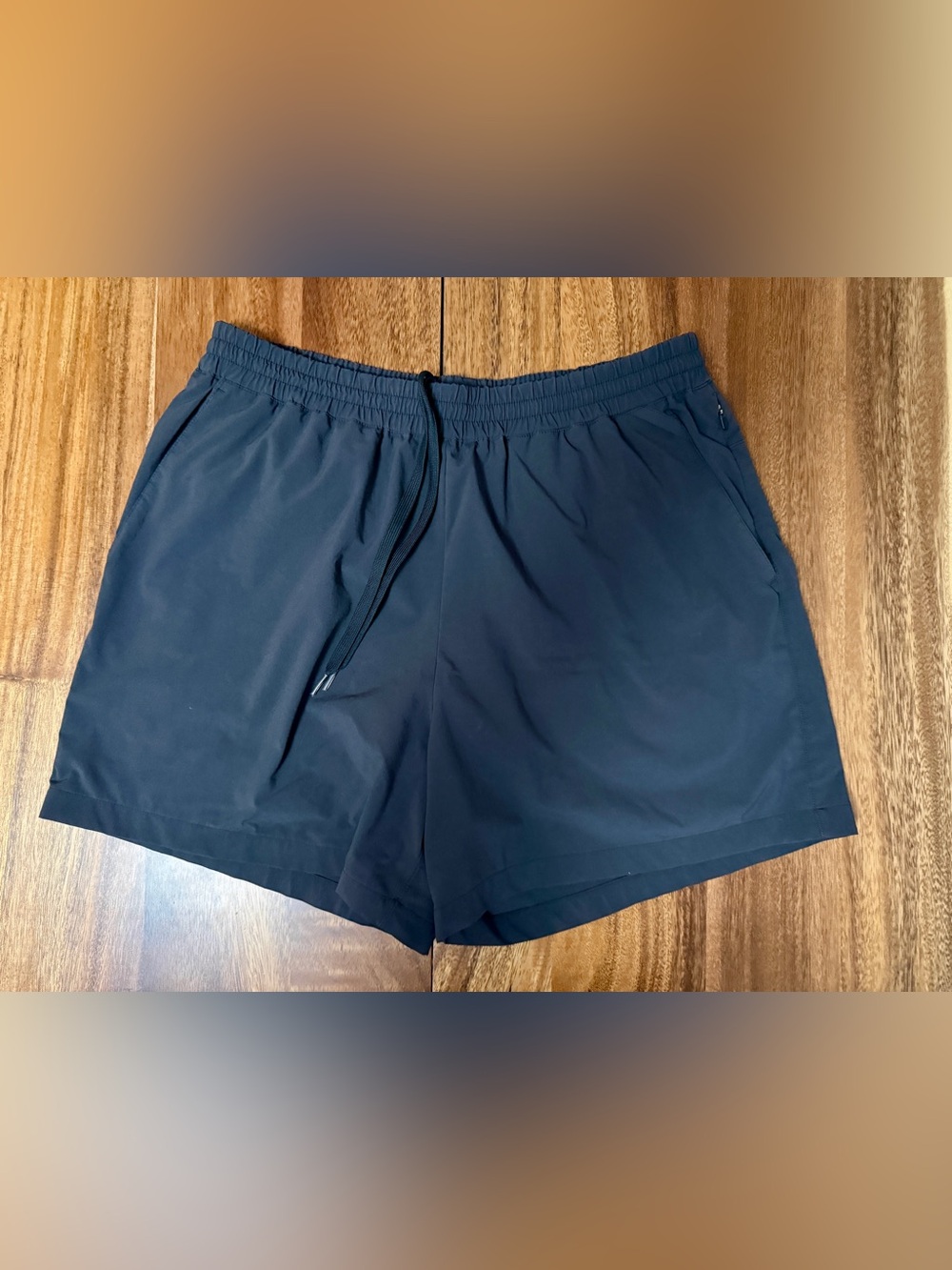 Outdoor Voices Black Athletic Drawcord Shorts